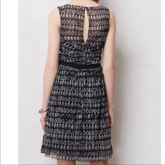 Anthro Postmark Swiss Dots Mesh Dress - Picture 2 of 8